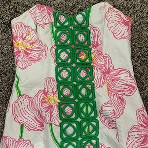 Lily Pulitzer strapless dress size 0
